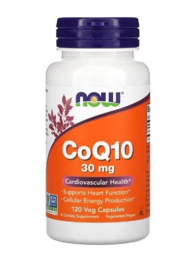 NOW FOODS COQ10, 30MG, 120 VEGETABLE CAPSULES