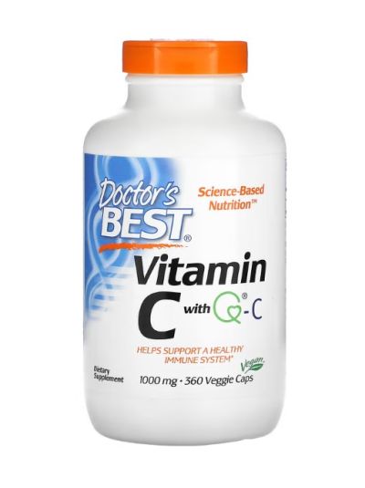 Doctor's Best Vitamin C with QC, Vitamin C with QC, 1,000 mg, 360 Veggie Caps