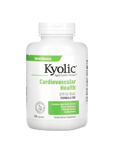 Kyolic Aged Garlic Extract, Cardiovascular, Formula 100, 300 Capsules