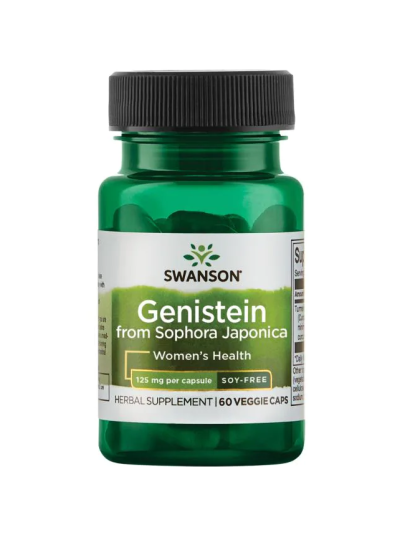 Swanson Genistein- Sophora Japonica Soy Free 125 Mg 60 Caps