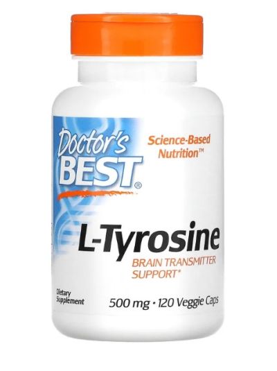 DOCTOR'S BEST, BEST L-TYROSINE, 500 MG, 120 VEGGIE CAPS