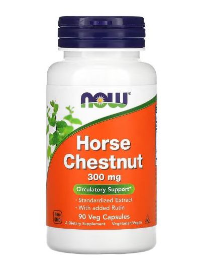 NOW FOODS HORSE CHESTNUT, 300MG, 90 VEGETABLE CAPSULES