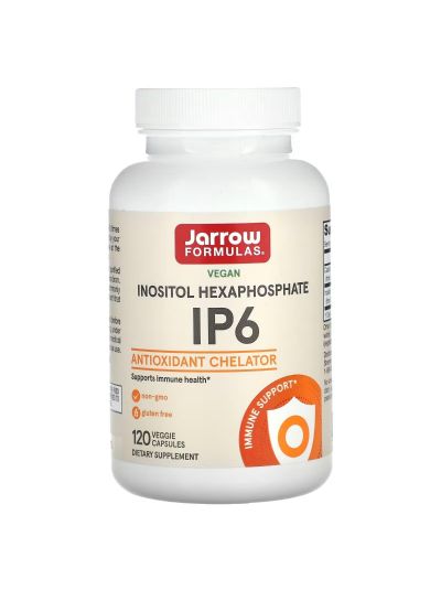 JARROW FORMULAS, IP6, INOSITOL HEXAPHOSPHATE, 500MG, 120 VEGETABLE CAPSULES
