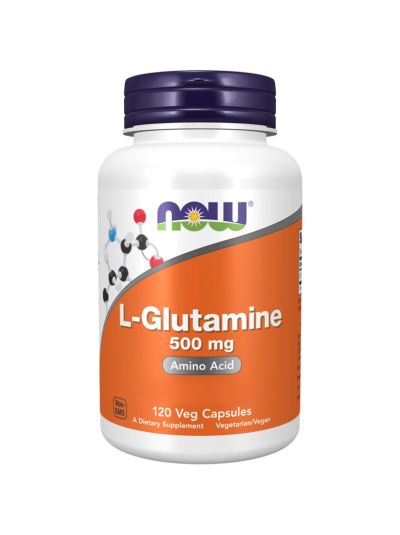 NOW Foods L-Glutamine, 500 mg, 120 vegetarian capsules