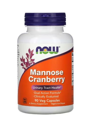 NOW FOODS MANNOSE CRANBERRY, 90 VEGGIE CAPS