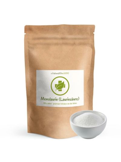 Vitalundfitmit100 Monolaurin (Lauric Acid Powder) 250 g