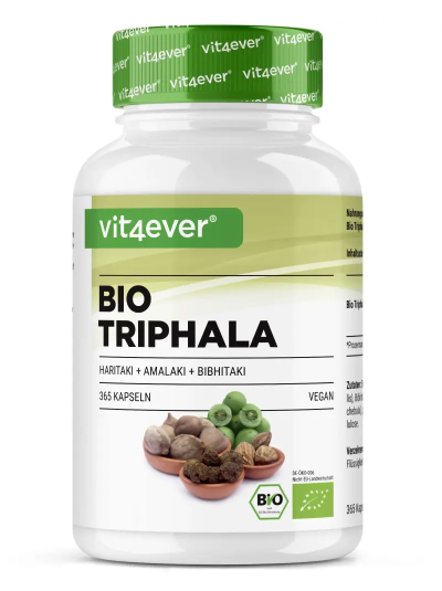 Organic Triphala - 500 mg, 365 Capsules