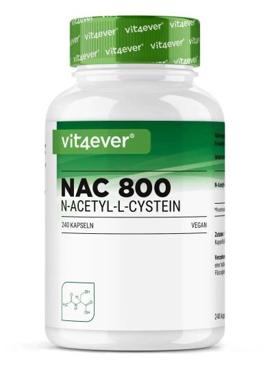 Vit4ever NAC - N-Acetyl L-Cysteine ​​240 capsules with 800 mg each