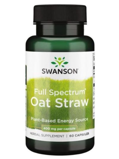 SWANSON PREMIUM - FULL SPECTRUM OAT STRAW 60 CAPSULES