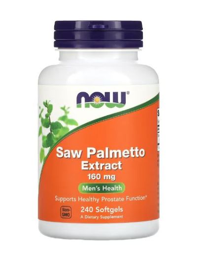 NOW FOODS SAW PALMETTO EXTRACT, 160MG, 240 SOFTGELS