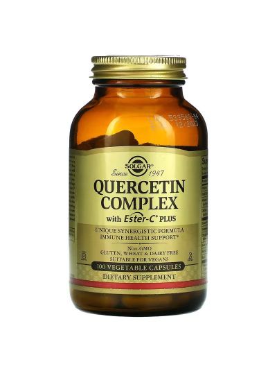 Solgar Quercetin Complex with Ester-C Plus, 100 vegetable capsules