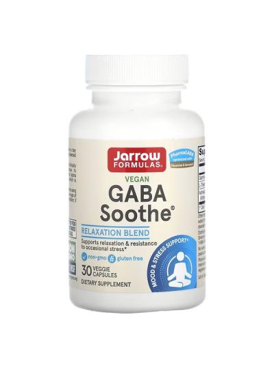 Jarrow Formulas GABA Soothe, 30 Veggie Caps
