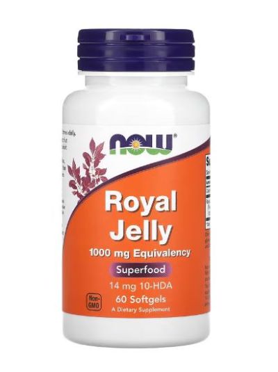 NOW FOODS ROYAL JELLY, 1,000MG, 60 SOFTGELS