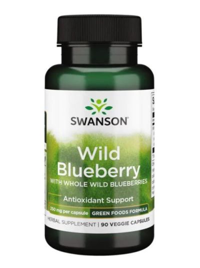 SWANSON GREENFOODS FORMULAS - WILD BLUEBERRY, 90 CAPSULES