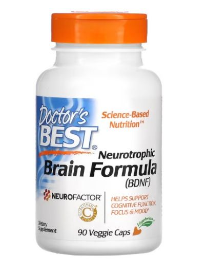 Doctor's Best Neurotrophic Brain Formula, Memory Formula, 90 Veggie Caps