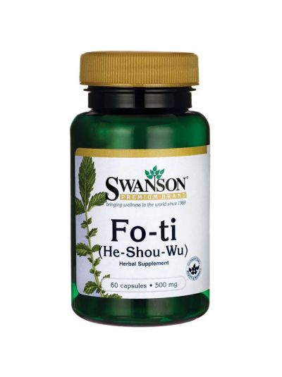 SWANSON FO-TI HE-SHOU-WU FOTI 500MG - 60 CAPS