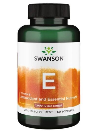 Swanson Premium Vitamin E, 60 Softgels