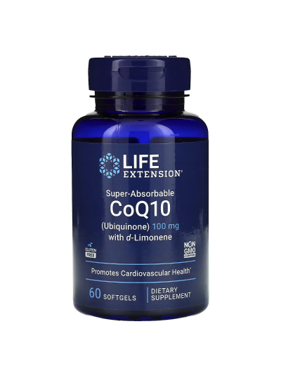 Life Extension, Super-Absorbable CoQ10 with d-Limonene, 100 mg, 60 capsules
