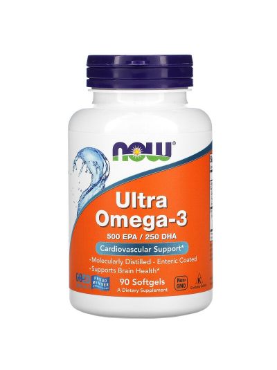Now Foods Ultra Omega-3 500 EPA/250 DHA 90 Softgels