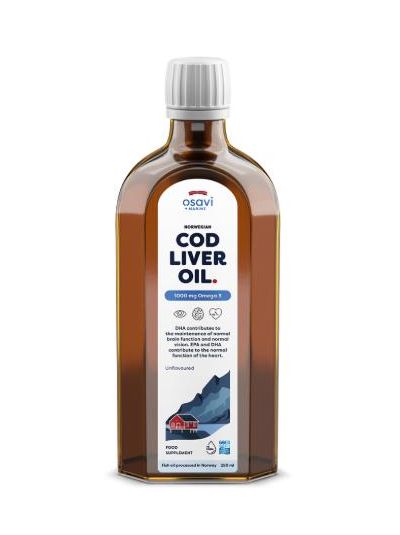 OSAVI COD LIVER OIL - 1000MG Unflavoured TASTE 250ML 