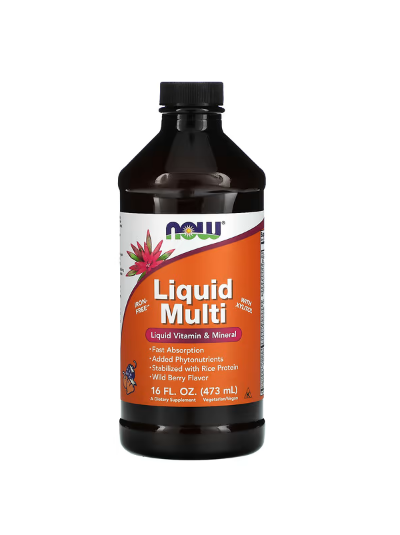 NOW Foods Liquid Multi, Wild Berry, 16 fl oz (473 ml)